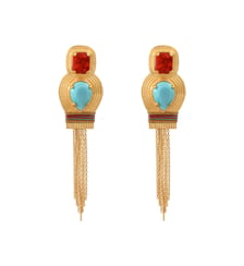 Boucles d'oreilles clips   doré à l'or fin - Soleil Satellite