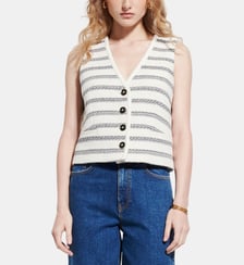 Gilet Georges Rayures Zapa