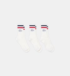 Lot de 3 paires de chaussettes côtelées Lacoste