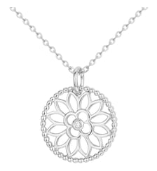 Collier Vecchio en Argent avec diamant blanc La Garçonne Diamant