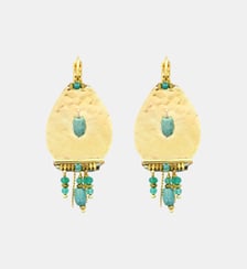 Boucles d'oreilles   doré à l'or fin - Dakota Satellite