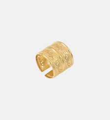 Bague ajustable   doré à l'or fin - Noor Satellite