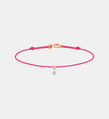 Bracelet Cordon BB - Diamant solitaire 0,15ct - Or rose 750‰ La Brune & La Blonde