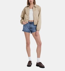 Veste classique ample courte en coton Guess Jeans
