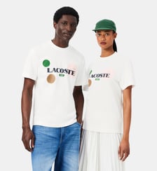 T-shirt jersey coton imprimé graphique Lacoste