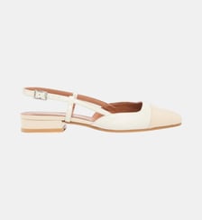 Ballerines Dhapou mix cuir vernis Jonak