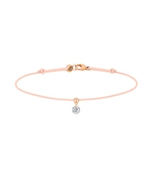 Bracelet Cordon BB - Diamant solitaire 0,15ct - Or rose 750‰ La Brune & La Blonde