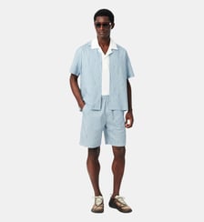 Short coton imprimé rayures crocodiles Lacoste