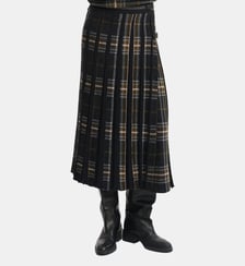 Jupe kilt plissée tartan Bompard
