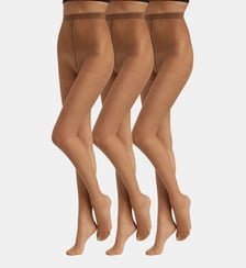 Lot de 3 collants fins Trio Rouge Dim