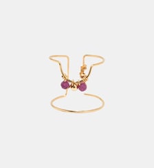 Bague d'ongle Tissage - Rubis YAY Paris