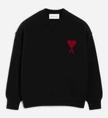 Pull Col Rond Ami De Coeur En Laine unisexe AMI Paris