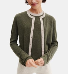 Cardigan slim en cachemire Bompard