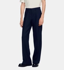 Pantalon de costume en laine Sandro
