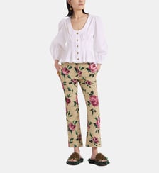 Pantalon 24/7 Roses Light Beige La DoubleJ