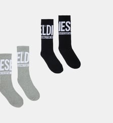 Lot de deux paires de chaussettes avec logo Diesel Kids