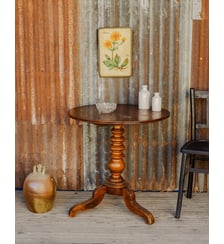 Table d'appoint en bois Francine N°1677 - Produit chiné Debongout