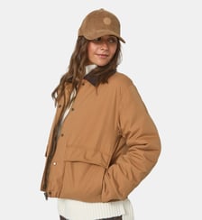 Doudoune velours côtelé col chemise Keita Jott