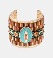Bracelet manchette perles tissées EKUADOR Hipanema