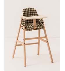 Ensemble chaise évolutive 3 en 1 avec plateau et coussin Growing Green Nobodinoz