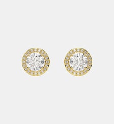 Clous d'oreilles Una Angelic, Ton doré, Doré à l’or 18 carats (750/1000) Swarovski