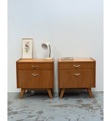 Paire de tables de chevet en bois Maïa N°1554- Produit chiné Debongout