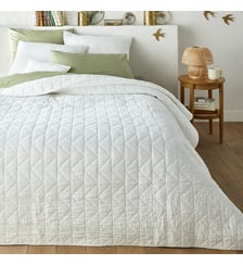 Couvre lit boutis matelassé coton Zig Zag Scenario La Redoute Interieurs