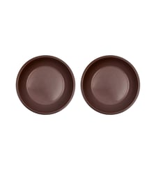 Assiette en terre cuite à décor rond OYOY