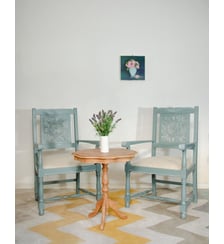 Paire de fauteuils en bois Ernest N°1569- Produit chiné Debongout