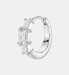 Boucle d'oreille Lucia Blanche Or Nebuleuse Bijoux