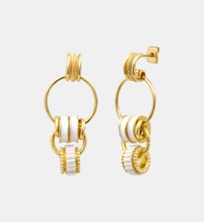 Boucles d'oreilles tiges percées   doré à l'or fin - Alicudi Satellite