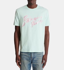 T-shirt en coton à imprimé Balmain