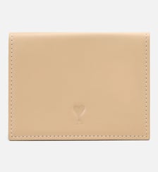 Portefeuille à triple volet unisexe en cuir de vachette Ami de Coeur AMI Paris
