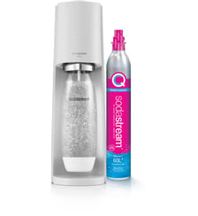 Machine à soda Terra blanche + 1 Recharge de Gaz 60L + 1 Bouteille de gazéification Sodastream