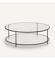 Table basse ronde verre trempé AM.PM