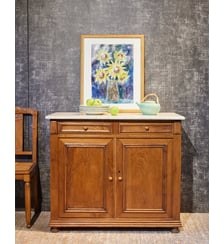 Commode de toilette en marbre Garance N°758- Produit chiné Debongout