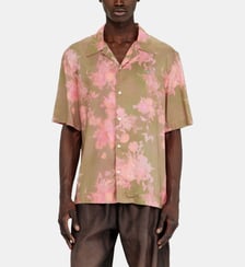 Chemise en lyocell à imprimé floral intégral Diesel