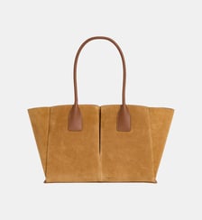 Grand sac cabas Elena en refente de velours Le Tanneur