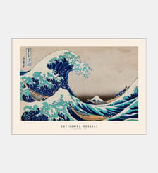 Poster   Katsushika Hokusai - The great wave - Japandi x PSTR Studio Poster & Frame
