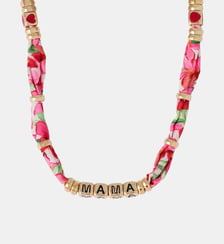 Collier MAMA tissu fleur Balaboosté