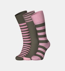Lot de 3 paires de chaussettes hautes bicolores Eden Park