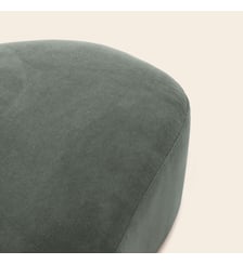 Pouf  Revêtement bouclette à l'aspect laineux Madura