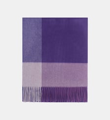 Écharpe cachemire à franges tartan Bompard