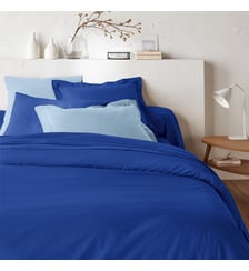 Housse de couette zippée unie en coton La Redoute Interieurs