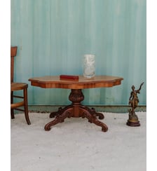 Guéridon en bois Alfred N°1416- Produit chiné Debongout