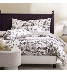 Housse de couette imprimée en satin de coton, SHANGHAI GARDEN Designers Guild