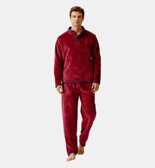 Pyjama en polaire - Burgundy Arthur