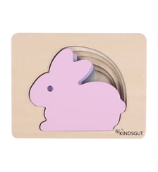 Puzzle animaux lapin en bois Kindsgut