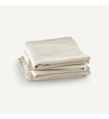 Lot de 2 serviettes d'invité coton bio/lin, Kyrami AM.PM