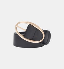 Ceinture Iris Noire En Cuir 35Mm Vanessa Bruno